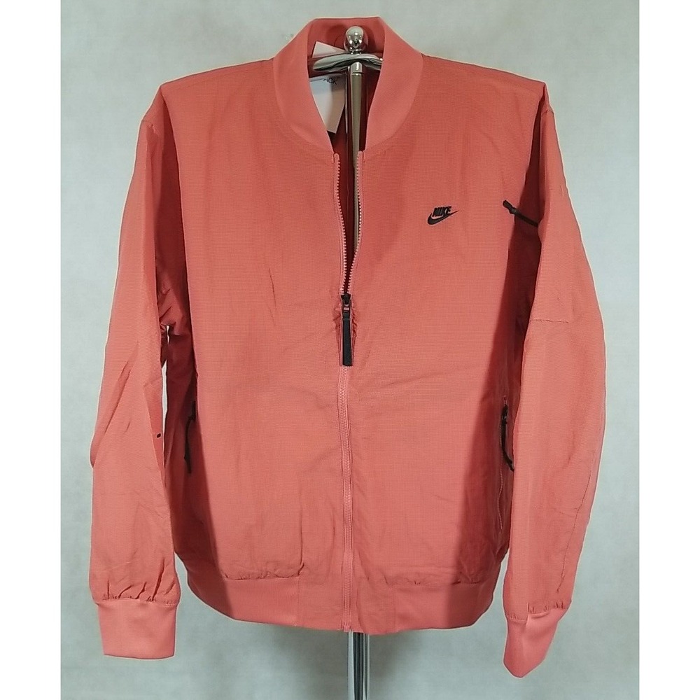 NWT Nike Jacket Mens Size Large Bomber Sportswear Tech‎ Pack Madder Orange NEW
